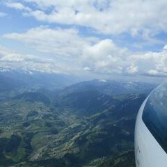Flugwegposition um 11:14:47: Aufgenommen in der Nähe von Gemeinde St. Johann im Pongau, St. Johann im Pongau, Österreich in 2156 Meter